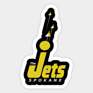 Defunct Spokane Jets Hockey 1974 Sticker